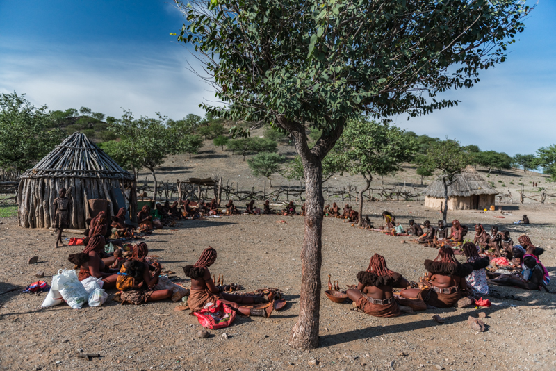 W wiosce Himba