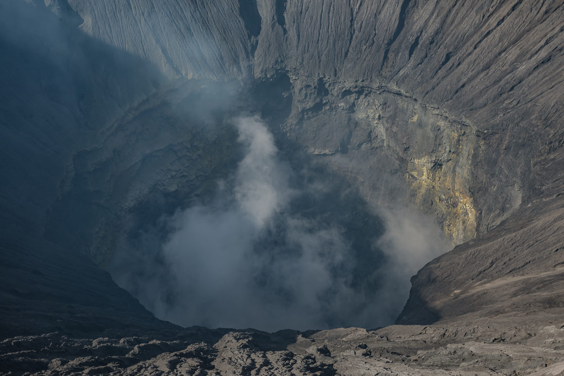 Wnętrze wulkanu Bromo